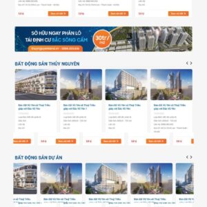 Web bất động sản đẹp