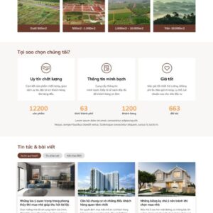 Web bất động sản đẹp