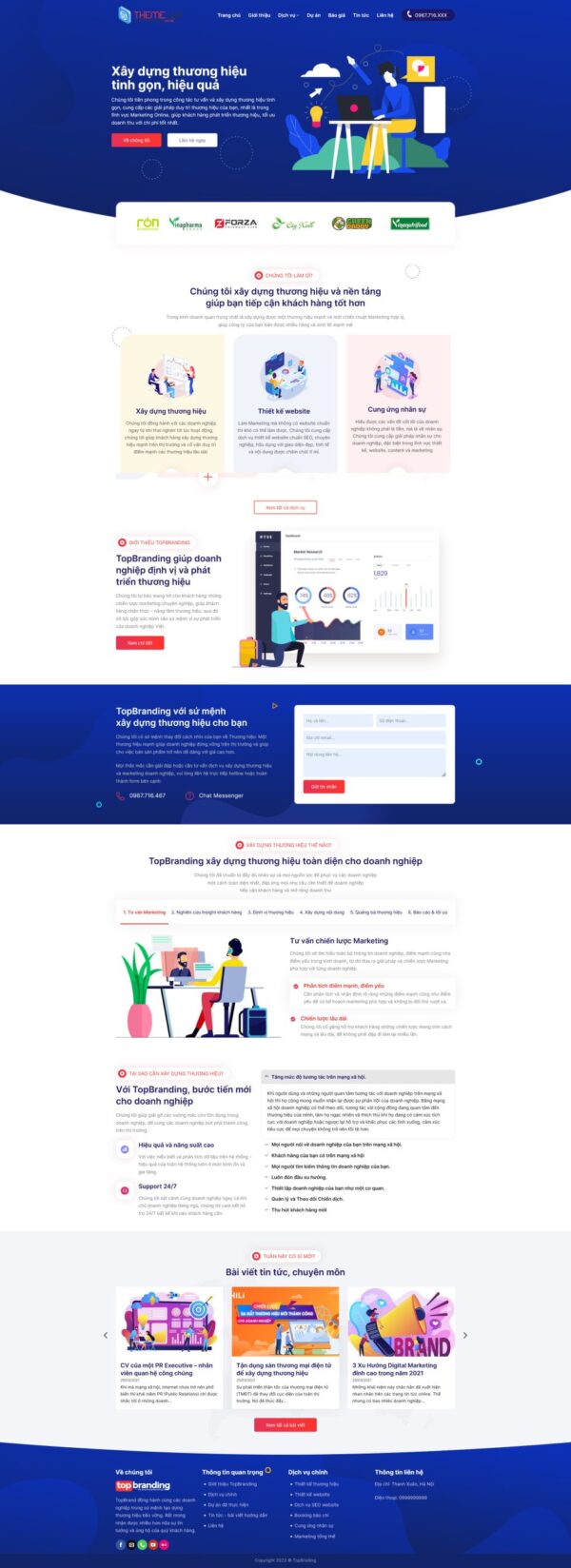 web thương hiệu
