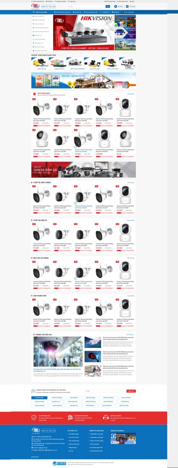 Thiết kế website bán camera