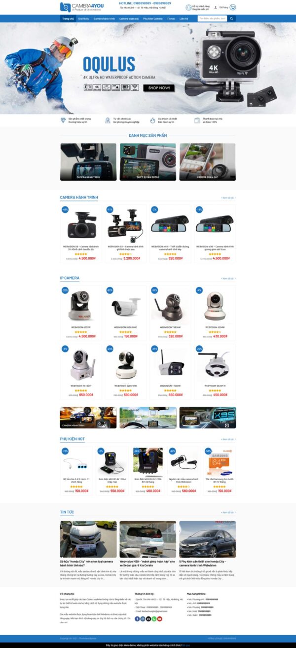 Thiết kế website bán camera