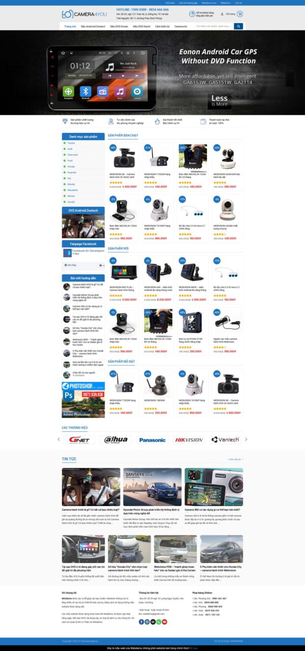 Thiết kế web bán camera