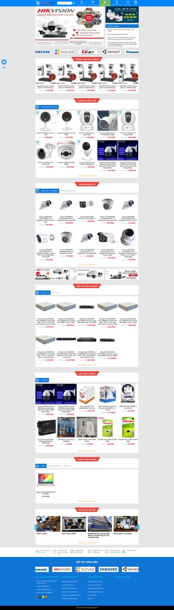 Thiết kế web bán camera