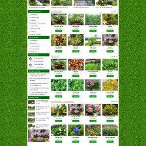 Thiết kế website cây xanh