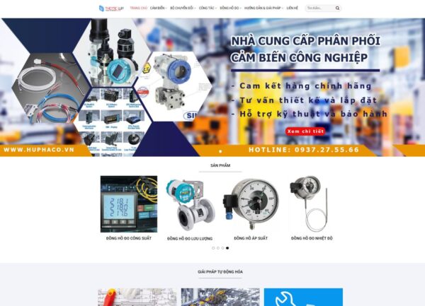 Thiết kế web Thiết bị kỹ thuật cảm biến
