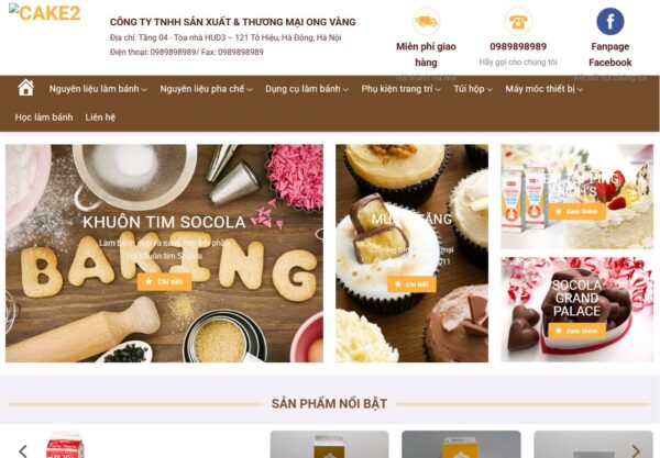 thiết kế web nguyên liệu